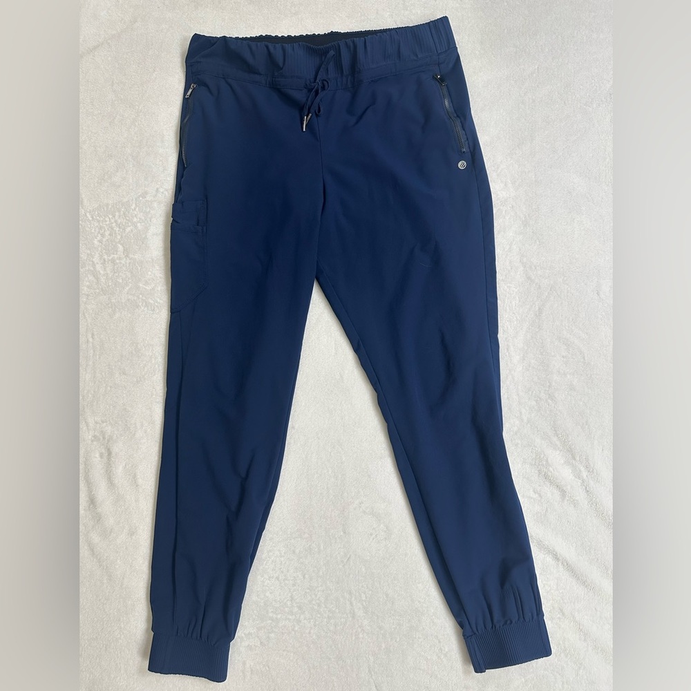Barco One Wellness Women’s Jogger Scrub Bottoms in Navy Size LT